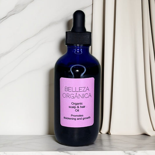 Belleza organica, organic hair and scalp oil